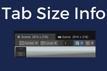 Tab Size Info